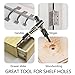 Watris Veiyi Self Centering Hinge Drill, Centering Bits, Hex Shank Center Drill Bit Set, Center Hole Bit, Door Window Cabinet Centering Drill Bits Hinge Opening Tool(5mm&1/4