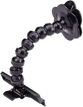 Pet Selfie Tool, Black Cat Dog Selfie Stick PVC Universal Lightweight, Flexible Easy to Operate Cellphone Treat Holder with Flower Shape Clip for Cats