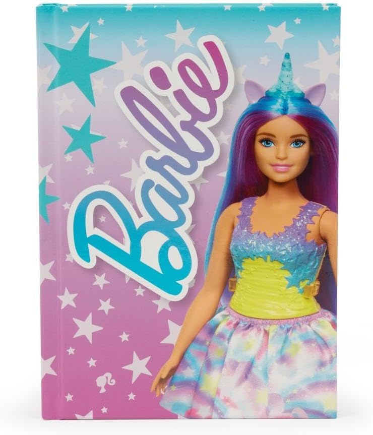 Agenda compatibile con scuola diario Barbie 2025-2026 Standard 20x14cm + portachiave paillettes, penna sirena e penna multicolore