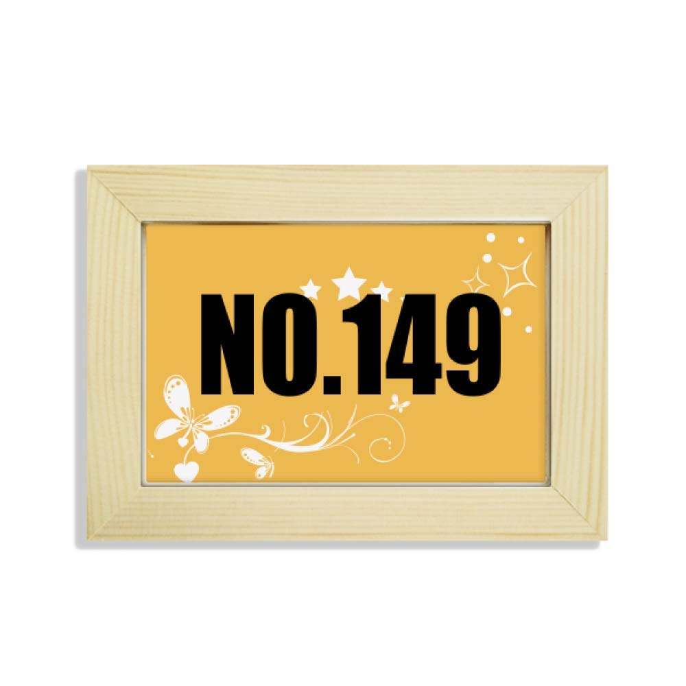 Nombre personalizado en marco de fotos de madera Suerte No.149 para regalo