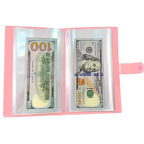Lot de 50 pochettes transparentes pour billets de banque commémoratifs, billets, timbres