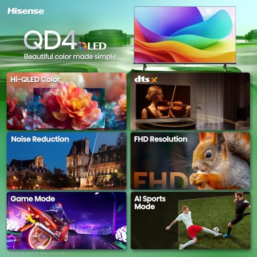 Hisense 40" Class QD4 Series Hi-QLED FHD Smart VIDAA TV (40QD4SV, 2026) - image 4