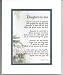 A Gift For A Daughter-in-law, #89, Touching 8x10 Poem, Double-matted In White/ Navy , And Enhanced With Watercolor Graphics.