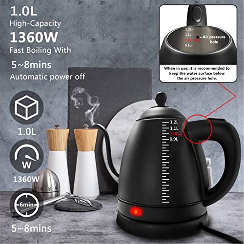 Tetera eléctrica 1L acero inoxidable 110V BLBO miniatura 3