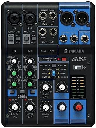 YAMAHA Mg06x 6-Channel XLR Mixing Console