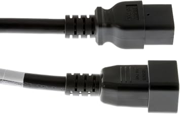 CablesAndKits 15ft Heavy Duty AC Power Cord, C20 to C19, 12 AWG, 20A