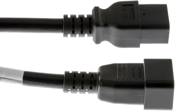 CablesAndKits 15ft Heavy Duty AC Power Cord, C20 to C19, 12 AWG, 20A