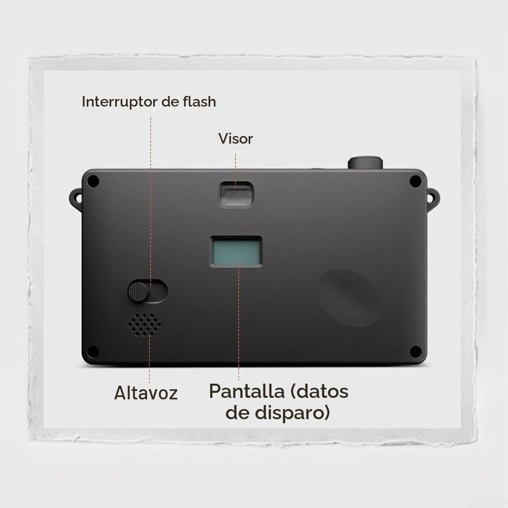 Cámara digital vintage – Cámara digital retro de 12 MP sin pantalla vintage cámara compacta para principiantes (naranja)