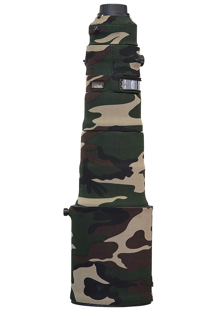 LensCoat Cover Camouflage Neoprene Lens Cover Protection Nikon 500 F/4 FL VR, Forest Green (lcn500flfg)