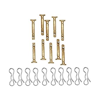 10 Set 738-04124 and 714-04040 Shear Pins & Cotter Pin Replacement for MTD Craftsman Cub Cadet Troy-Bilt Snowblower Parts