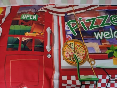 Fondo Fotográfico Pizza Shop 8x6FT (2.4m x 1.8m) miniatura 7