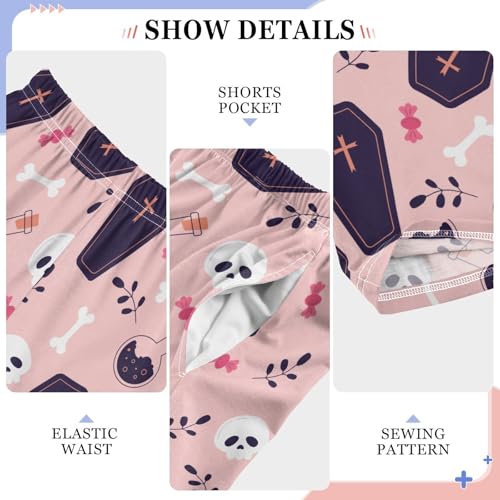 Halloween Spooky Pumpkin Boys Pants for Kids Jogger Pants with Pockets S-XL4