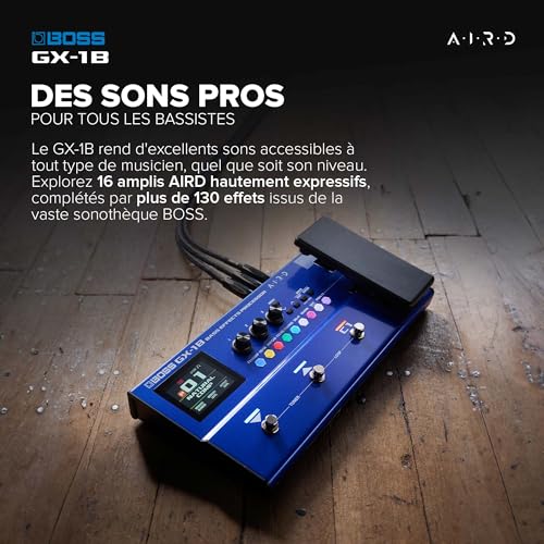 BOSS GX-1B processeur d'effets basse ultra portable avec amplis AIRD et Bluetooth - 3