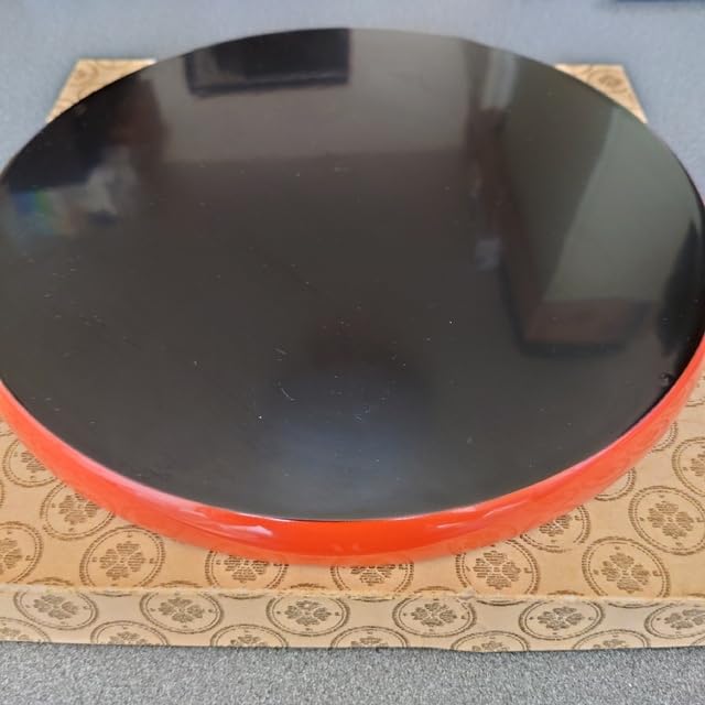 Amazon.co.jp: 秋田県川連漆器 丸仁工芸 布着本堅地 躑躅森仁右
