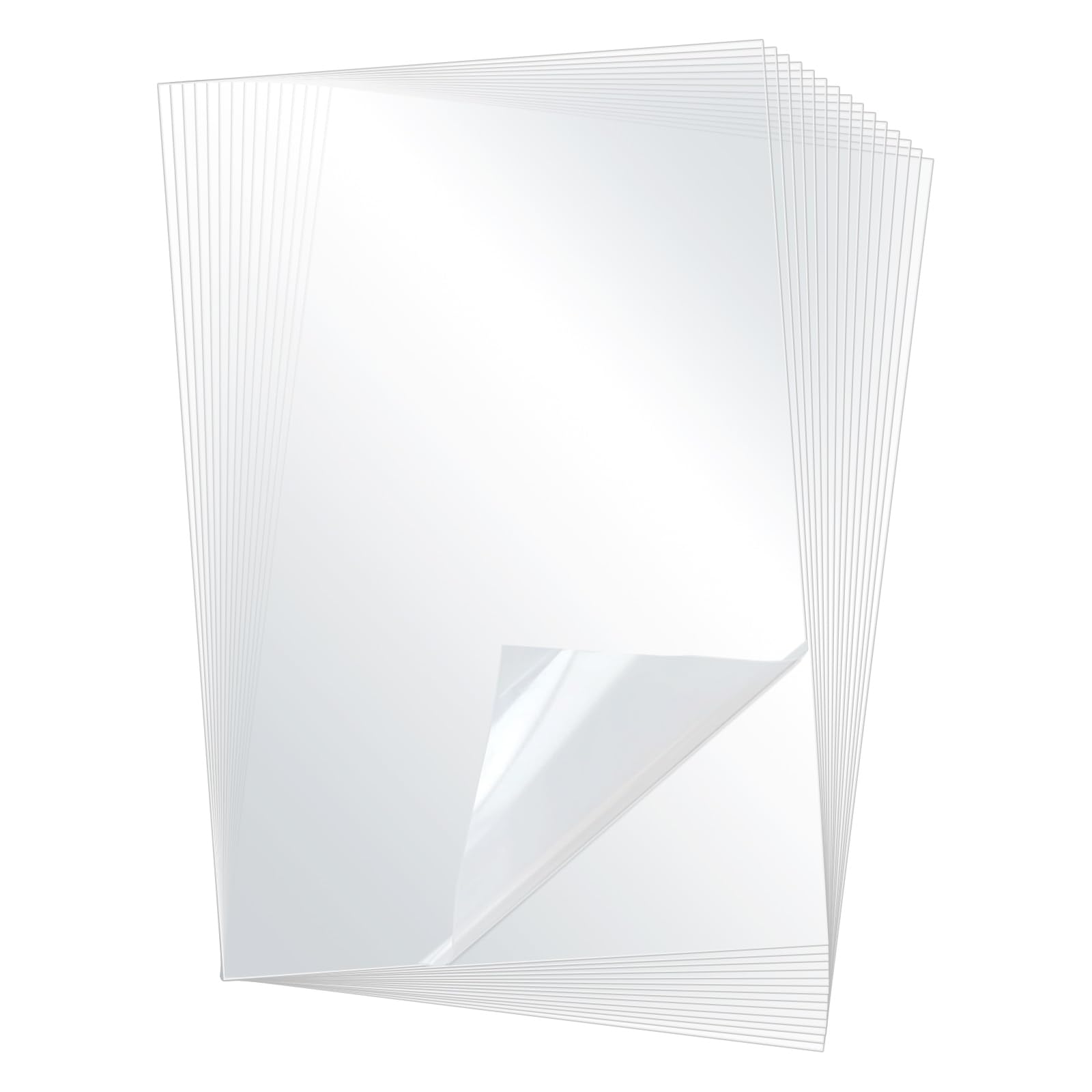 LOLYSIC 150 Sheets A4 Clear Acetate Sheets, 200 Micron Thick