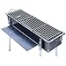 Produktbild SHENXINCI Muster Stahl BBQ Grill, Camping, Holzkohle, Tragbarer Faltgrill Aus Edelstahl, Klappgrill Für Garten Camping Picknick Reise Party Festivals