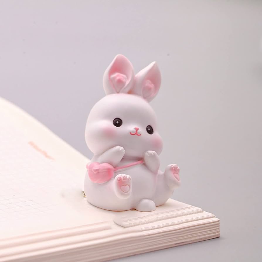 Amazon.co.jp: うさぎ 置物 置き物 雑貨ウサギ ピンク 兎 天使