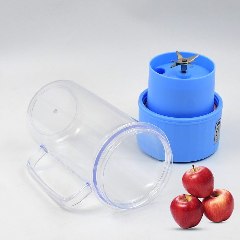 Portable Electric Juicer With Handle & Straw, USB Rechargeable 6 Stainless Steel (500 ML) designed for simple handling fits common home use easy to store and carry-image-38
