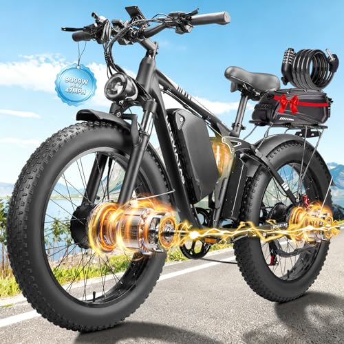 LPQVIATAS 9000W-Peak-Dual-Motor-Ebike for Adults...