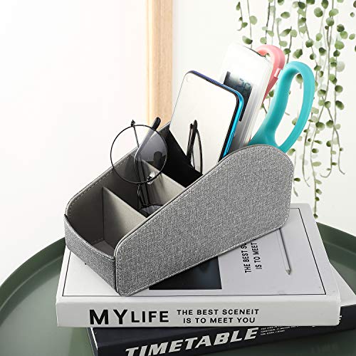 MoKo Remote Control Holder, Leather Organizer for Up to 5 Remotes, Suitable for Apple TV/Smartphones, Dark Grey - Cosy Home Interiors MoKo Remote Control Holder, Leather Organizer for Up to 5 Remotes, Suitable for Apple TV/Smartphones, Dark Grey - Image 6