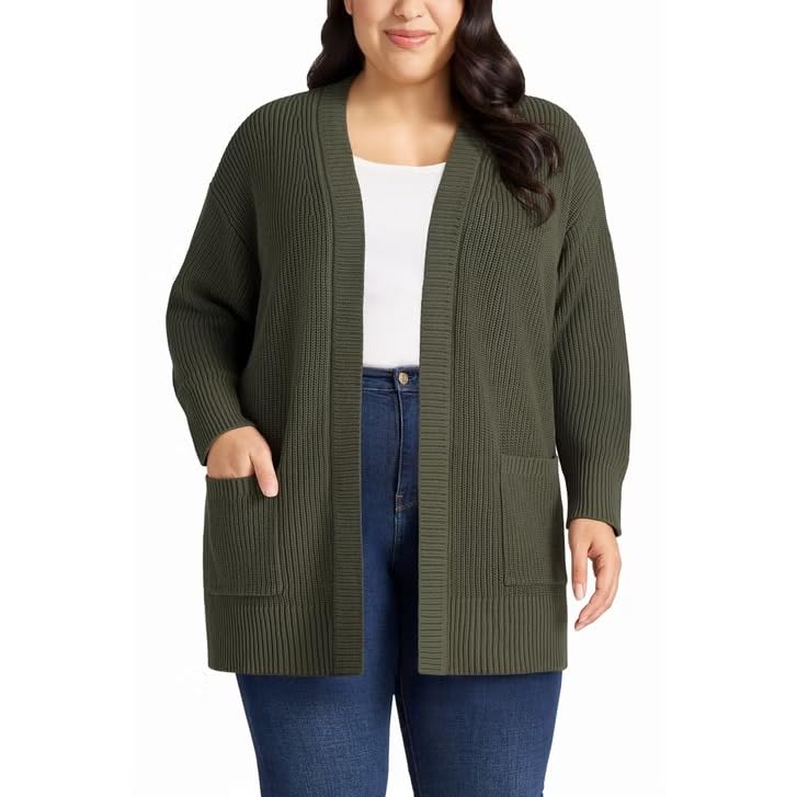 Image of Max & Mia Women's Open-Front Cardigan - Casual Sweaters for Women's with Pocket