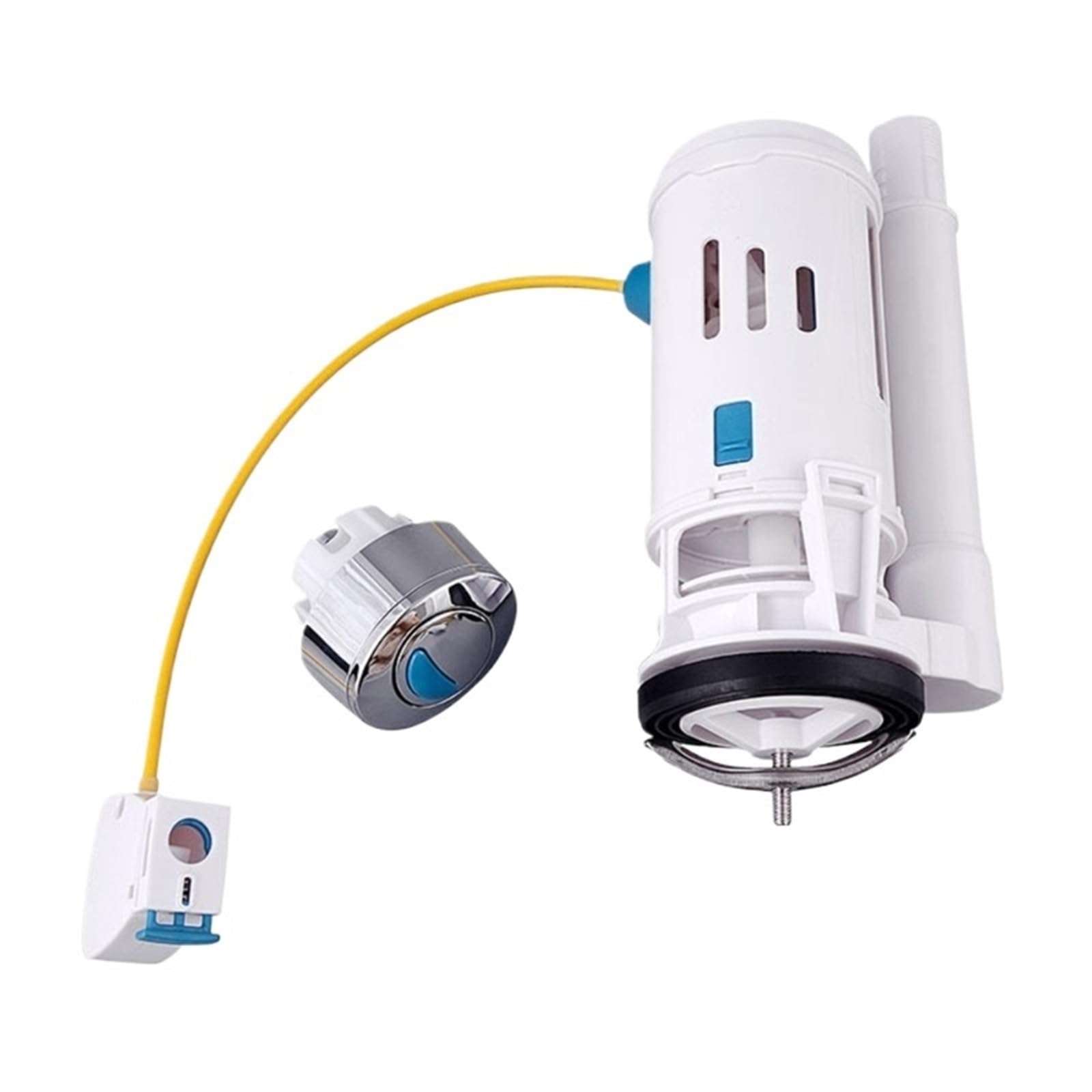 DQZRTUECA White Side-Press Double Drain Toilet Tank Flush Replacement for Water Discharge