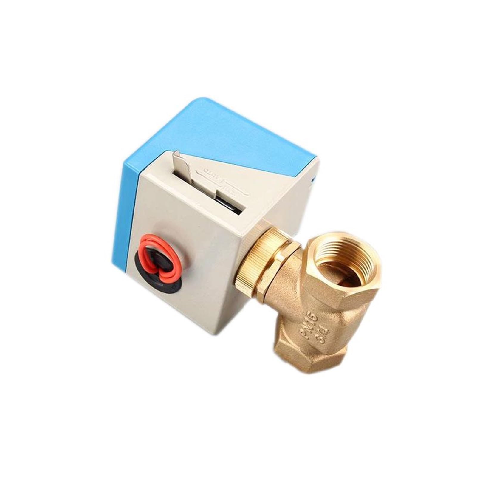 QRUYHBAJU 1/2" 3/4" 1" Motorized Electric Brass Globe Valves 2 Wire AC220V Two Way Stop Shut-off Valve(110V,0.75 Inch)
