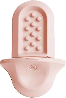 Diggs Groov Crate Training Aid for Puppies and Nervous Dogs – Calming Lick Mat for Crate Training & Separation – Puppy Enrichment Toy with Freezer Shell – BPA-Free – (Blush)