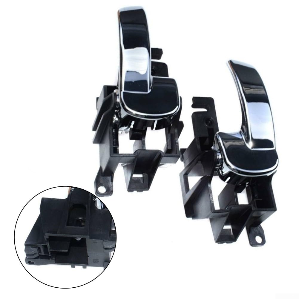 Tiradores interiores cromados para puerta para Nissan Navara D40 y Pathfinder R51 (2005-2013), juego de repuesto de plástico ABS (izquierdo y derecho) 80671-4X02B y 80670-4X02B