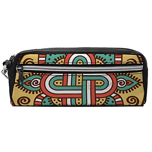 Preisvergleich Produktbild Federmäppchen, großes Fassungsvermögen, Motiv-Design, psychedelische Kunst, visuelle Kunst, Federmäppchen für Kosmetik, Make-up, Bürobedarf und Reisezubehör 8x4x2.2" / 20*10*5.5cm Stil 18