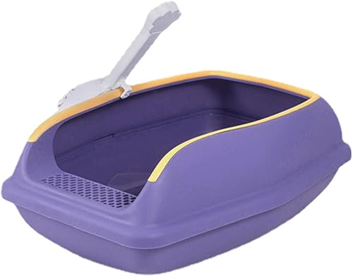 Caja de arena para gatos, arena segura para gatitos, caja de arena autolimpiante, bonita caja de arena para mascotas, bandeja pequeña cubierta para