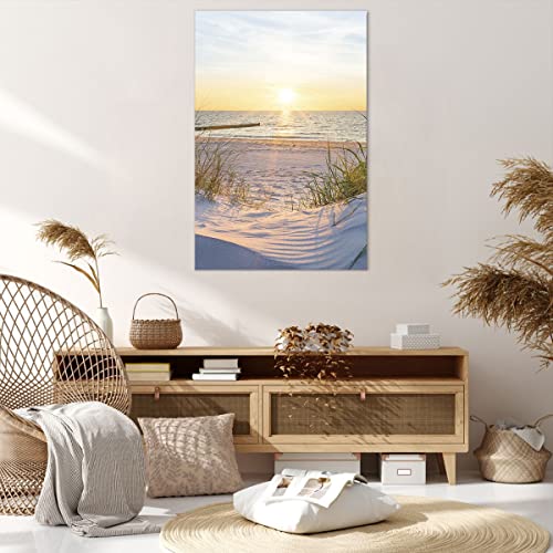 Tableau plage moderne 80x120cm pour décorer votre salon
