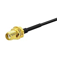 Vista 8 de BINGFU Cable de extensión de antena SMA macho a SMA hembra RG174 de 3.3 ft, 3 pies, paquete de 2 unidades compatible con 4G LTE Router Gateway Modem