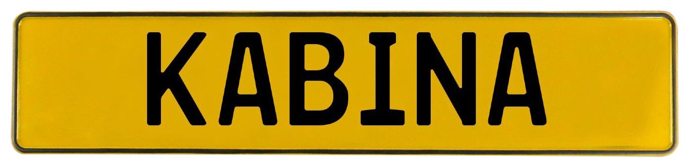 Vintage PartsVintage Parts 688012 Wall Art (Yellow Stamped Aluminum Street Sign Mancave Kabina)