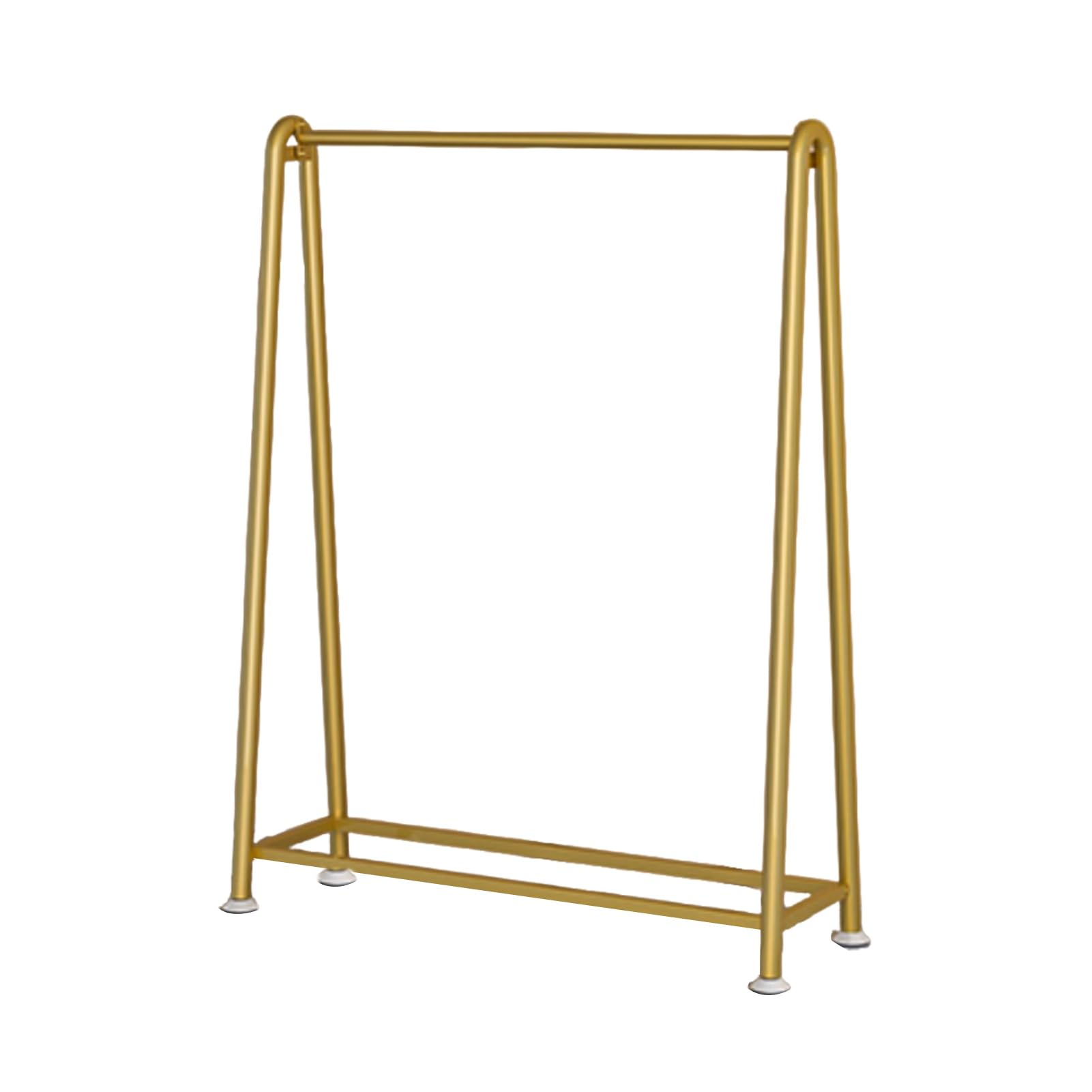 YNBSHGAA Metal Clothes Hanger Rack Single Arm for Coats Skirts Shirts Adjustable Height Silver 150x40x160cm - Space-Saving Garment,Gold-150x40x160cm