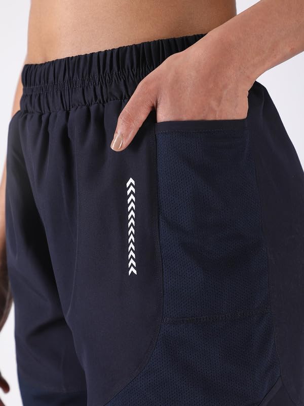 Image of CHKOKKO Gym Shorts for Women Workout Quick Dry fit Double Layered Inner Compression with Pockets Lightweight Running Yoga Sports & Training