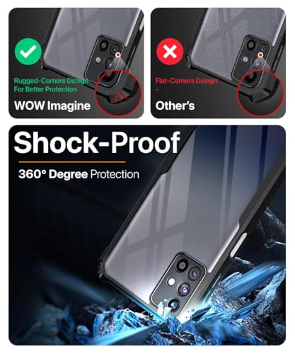 Image of WOW IMAGINE Shock Proof Series Protective Case for Galaxy M31s - Transparent Bumper 360 Degree Camera Protection with AirEDGE Technology Hard Back Case Cover for Samsung Galaxy M31s