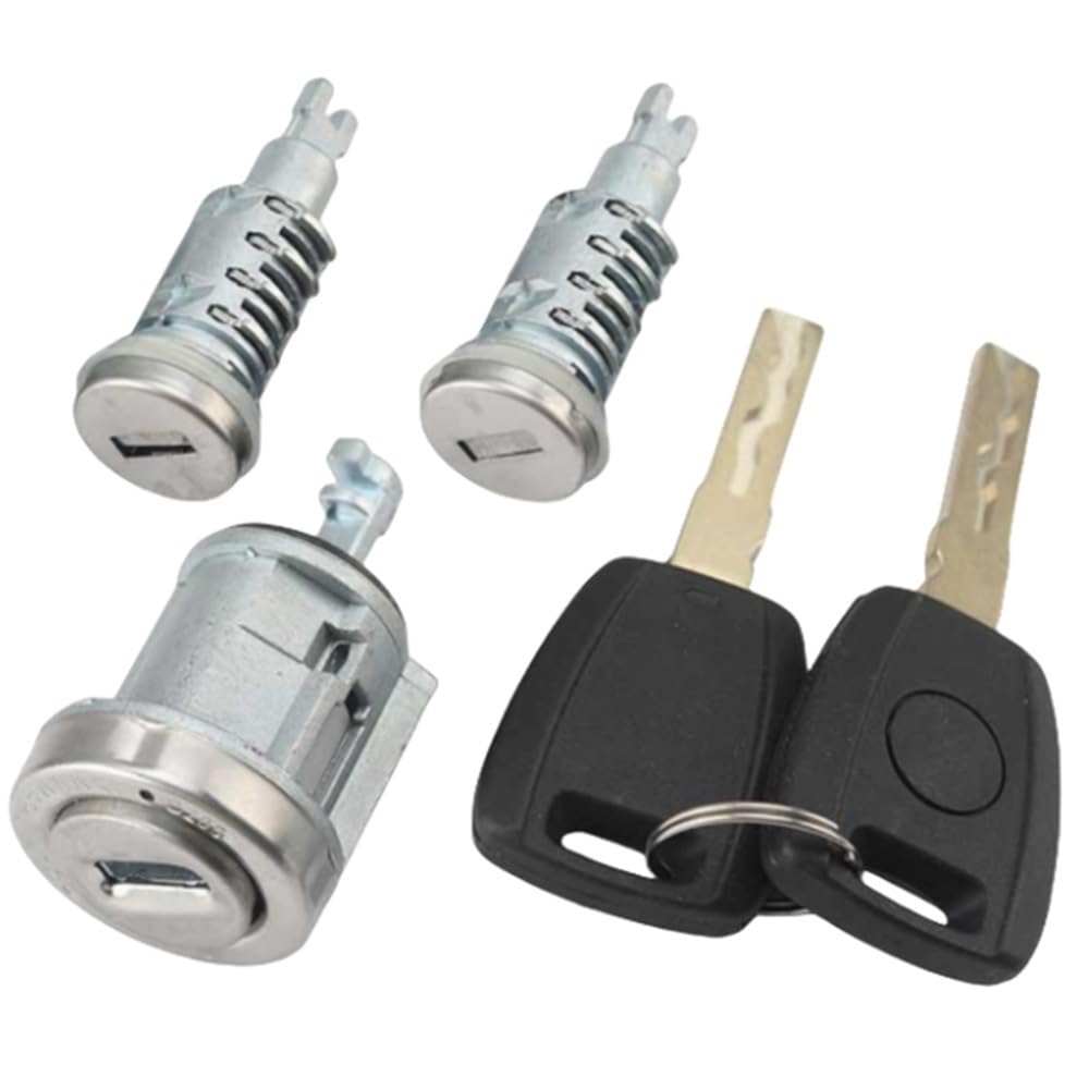 Car Lock Barrel Compatible with Fiat for Ducato SIP22 Car Ignition Lock Cylinder Full Set Door Lock Barrel