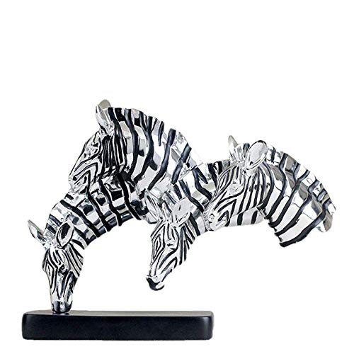 Figurine animale tête de cheval déco salon et meuble TV en résine