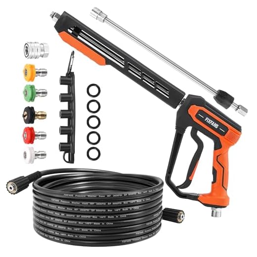 FIXFANS High Power Washer Gun and Hose