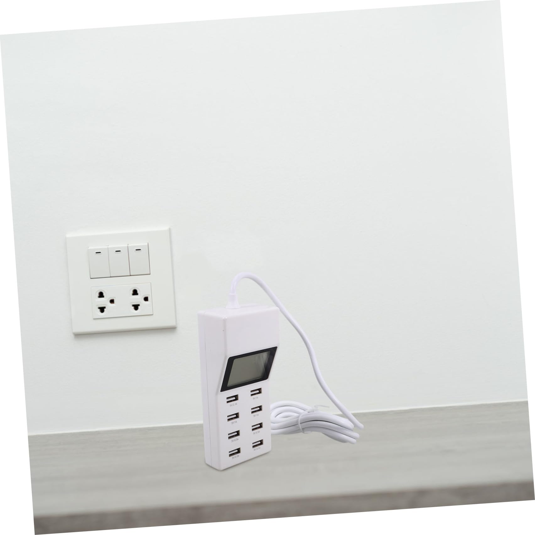 Stazione di Ricarica USB Multipla a 8 Porte Schermo Lcd