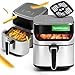 Produktbild ABC Heißluftfritteuse - Premium Airfryer 6,5L [gesünder & fettfrei kochen] Heißluftfritteuse XXL für große Portionen - heissluftfriteuse air fryers air fryer heissluftfritteuse xxl