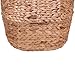 Household Essentials ML-4002 Tall Water Hyacinth Wicker Basket with Handles | Natural, Brown, Natural