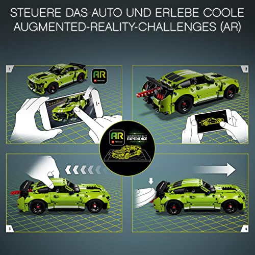 LEGO 42138 Technic Ford Mustang Shelby GT500, Modellauto-Bausatz, Spielzeugauto, Rennauto für Kinder und Teenager mit AR… – Bild 7