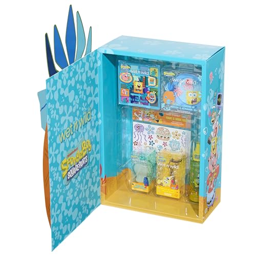 Image of wet n wild SpongeBob SquarePants PR Box - Pineapple House 2-Layer Collector's Set with Makeup & Tools for Unique F.U.N Looks, Cruelty-Free