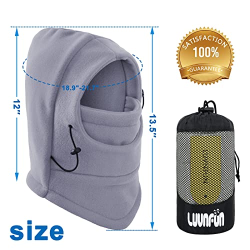 Kids Balaclava Ski Mask Double Layers Fleece Neck Warmer Windproof Adjustable Winter Hats Boys Girls #TOP5