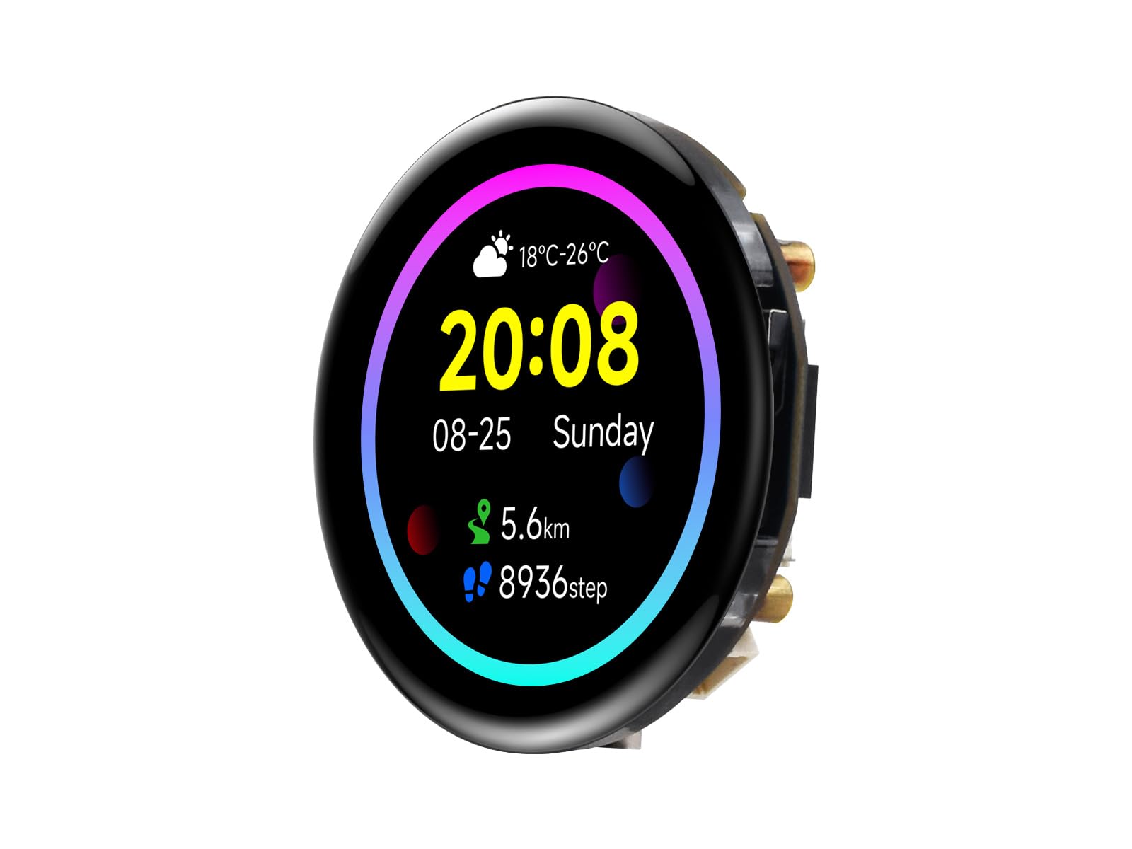 Waveshare ESP32-S3 1.43inch AMOLED Round Display Development Board 466×466 Resolution 16.7M Color Capacitive Touch Display Adopts ESP32-S3R8 Chip with 2.4GHz WiFi and Bluetooth BLE 5