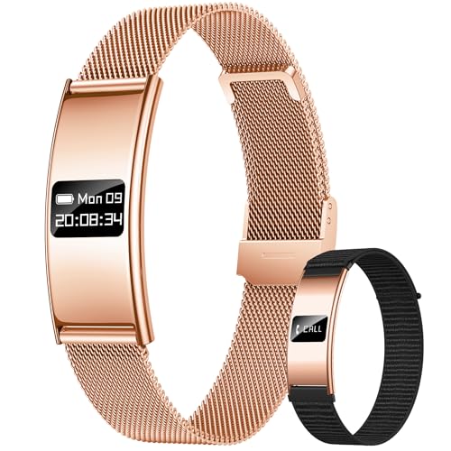 Bracelet Connectée Femme Fitness Tracker: Bracelet Montre Connectée avec Rappel d'appel Santé Moniteur Sommeil Fréquence Cardiaque HRV Fonction Féminine...