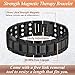 Cigmag 3X Copper Bracelet for Men Triple Ultra Strength Magnets Pure Copper Magnetic Bracelet & Ring Set with Adjustable Sizing Tool