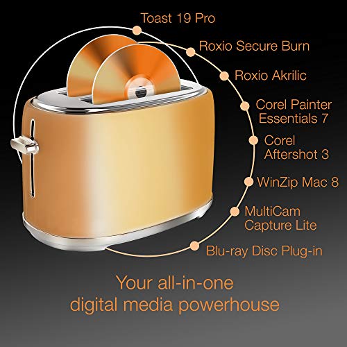 Roxio Toast 19 Pro | CD, DVD & Blu-ray Burner for Mac | Disc Burning, File Conversion, Multimedia Editing Suite [Mac Disc] - Thumbnail 3